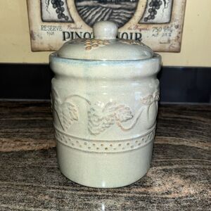 Dolgencorp Grape Vine Canister Pottery Kitchenware Replacements